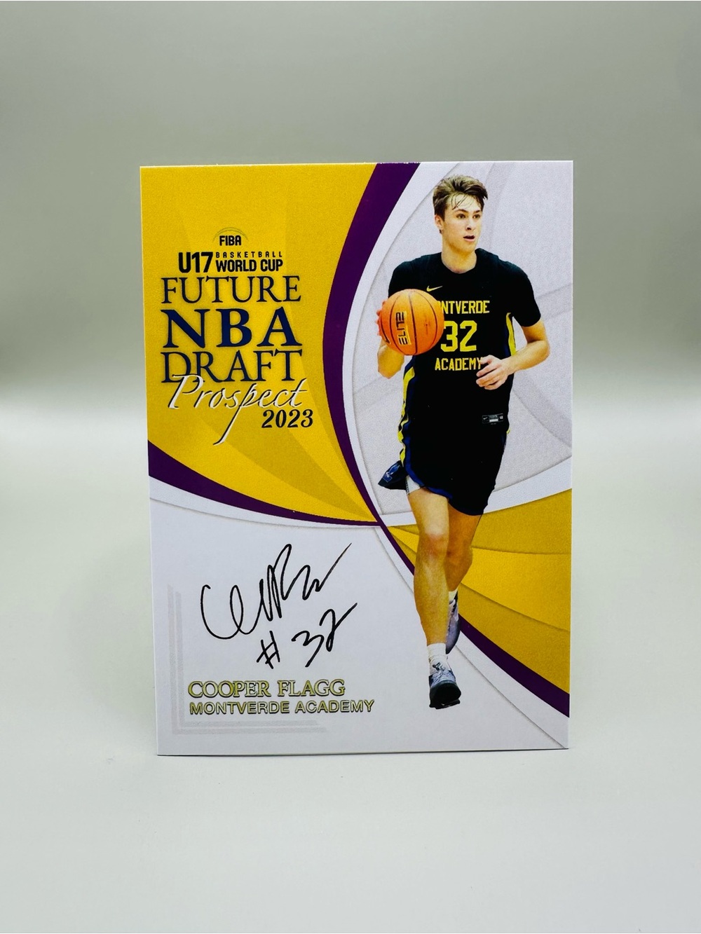 Cooped Flagg Signed Rookie 2003 Draft Prospect Novelty Card.